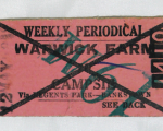 29. Rail Ticket, Weekly, Warwick Farm to Campsie 1980 Rail Ticket, Weekly, Warwick Farm to Campsie 1980