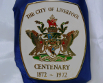 31. The City of Liverpool Centenary plaque 1872 -1972 The City of Liverpool Centenary plaque 1872 -1972