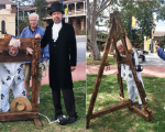 47. Convict Stocks/Whipping Triangle, replica built by Liverpool Men’s Shed 2018 Convict Stocks/Whipping Triangle, replica built by Liverpool Men’s Shed 2018