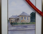 56. Old Liverpool Court House, 1989 painted by Gloria Taylor, 2nd Prize Liverpool Agricultural Show. Donated by Herb Taylor Old Liverpool Court House, 1989 painted by Gloria Taylor, 2nd Prize Liverpool Agricultural Show. Donated by Herb Taylor