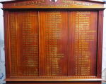 60. Liverpool RSL (Returned Sailors, Soldiers & Airmen’s League) Display Board of Past Executive Officers 1929-1955 Liverpool RSL (Returned Sailors, Soldiers & Airmen’s League) Display Board of Past Executive Officers 1929-1955
